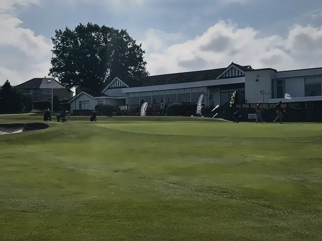 The course and clubhouse at Airdrie Golf Club